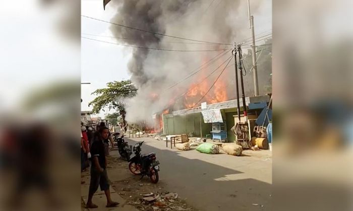 Pasar Bungkak Tembelangan Hagus Terbakar