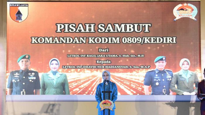 Pisah Sambut Dandim Kediri, Vinanda Apresiasi Dedikasi dan Perkuat Sinergi