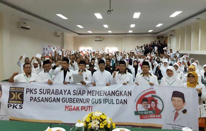 Kader PKS Siap Gas Pol Menangkan Gus Ipul-Puti