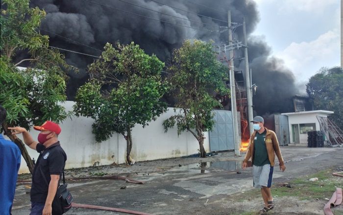 Pabrik Palet di Tanggulangin Sidoarjo Terbakar Hebat, Bagian Depan dan Belakang Ambruk Pabrik Palet di Tanggulangin Sidoarjo Terbakar Hebat, Bagian Depan dan Belakang Ambruk