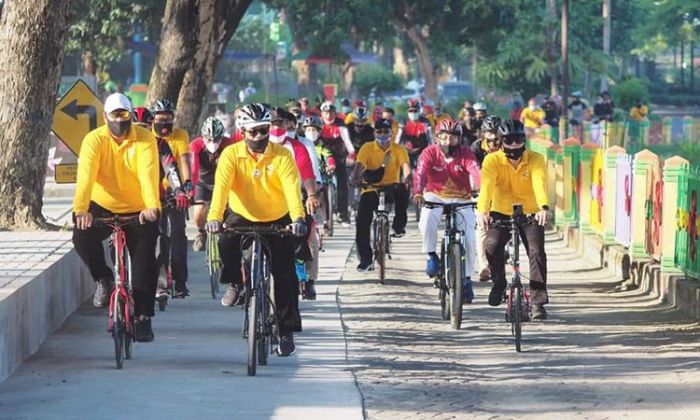 Jalur Sepeda Wisata Kota Madiun Baru Mencapai 80 Persen Jalur Sepeda Wisata Kota Madiun Baru Mencapai 80 Persen