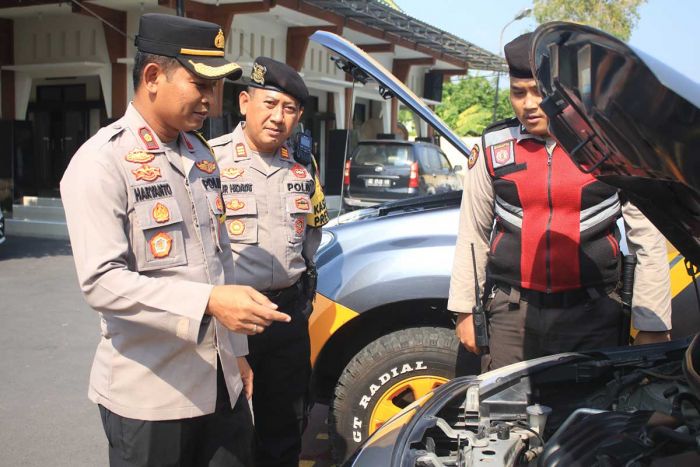 Jelang Pemilu 2024, Polres Ngawi Lakukan Pengecekan Personel dan Alsus