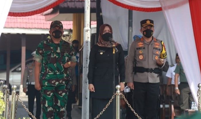Jelang Pilkades Serentak, Polres Mojokerto Kota Gelar Apel Linmas Jelang Pilkades Serentak, Polres Mojokerto Kota Gelar Apel Linmas