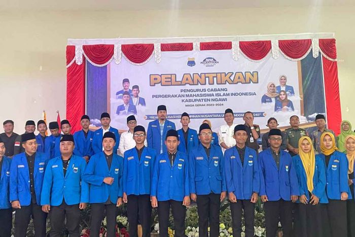 Bupati Ony Hadiri Pelantikan PC PMII Ngawi Periode 2023-2024