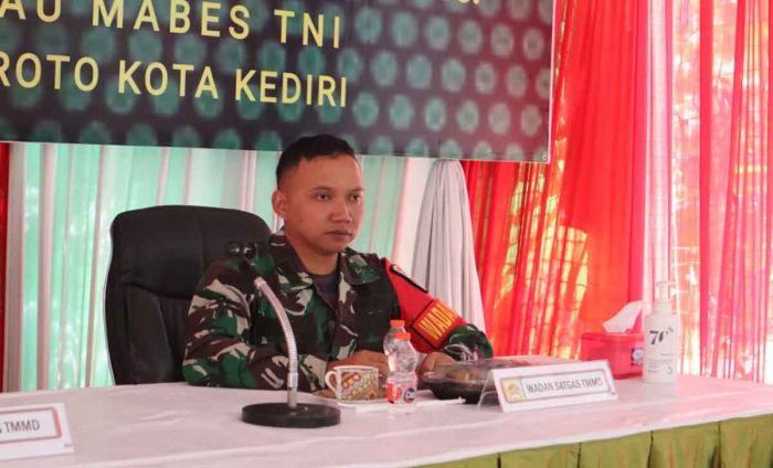 Ciptakan Kodusivitas, Satgas TMMD ke-117 Gelar Pertemuan dengan Perguruan Pencak Silat di Kediri