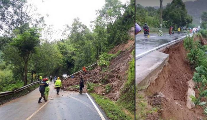 Kerusakan Jalan Milik Pemprov Jatim di Pacitan Ditaksir Lebih dari Rp 10 Miliar Kerusakan Jalan Milik Pemprov Jatim di Pacitan Ditaksir Lebih dari Rp 10 Miliar
