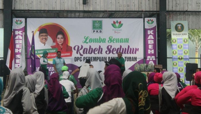 Perempuan Bangsa Tuban Gelar Kampanye Senam Sehat Kabeh Sedulur