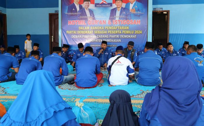 AHY Daftarkan Partai Demokrat ke KPU, DPC Pamekasan Gelar Istighotsah dan Doa Bersama