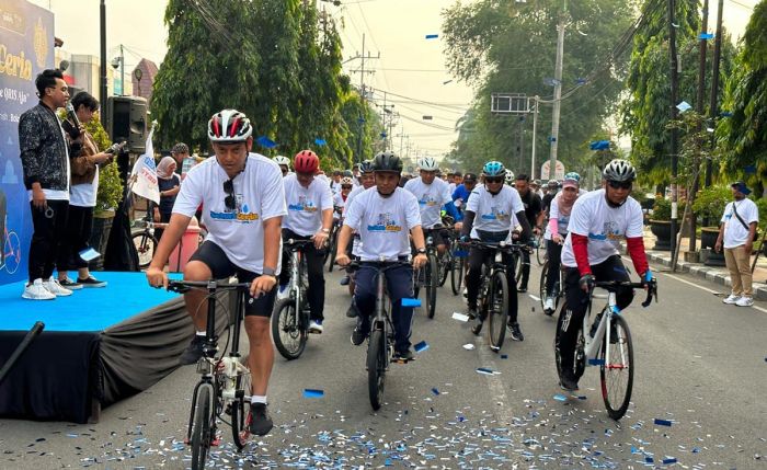 Wali Kota Kediri Ikuti Gowes Sehat Ceria "Sepedaan Heritage - Cepat Pakai QRIS Aja"