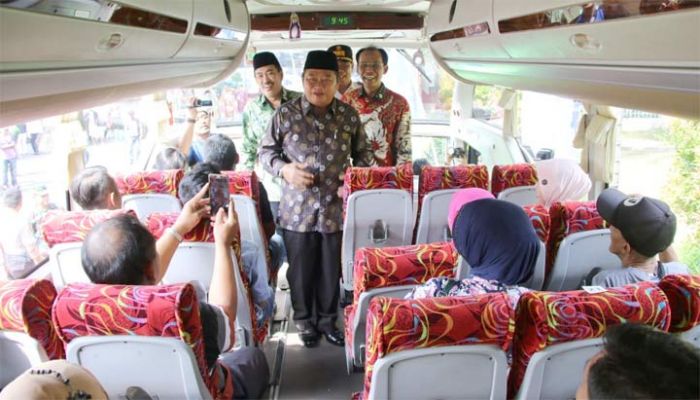 Pulang Kampung, 1.925 Pemudik Berangkat dari Pendopo Sidoarjo Pulang Kampung, 1.925 Pemudik Berangkat dari Pendopo Sidoarjo