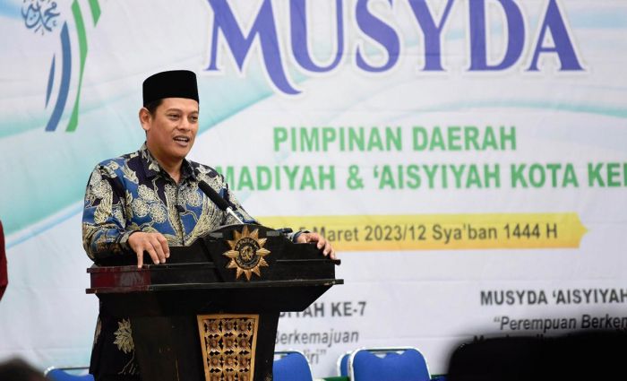 Di Musyda PD Muhammadiyah dan Aisyiyah, Mas Abu Ajak Bangkitkan Perekonomian Kota Kediri Di Musyda PD Muhammadiyah dan Aisyiyah, Mas Abu Ajak Bangkitkan Perekonomian Kota Kediri