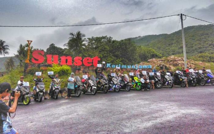 Touring ke Karimun Jawa, Komunitas YNCI Sidoarjo Dukung Gerakan Bikers Anti Narkoba