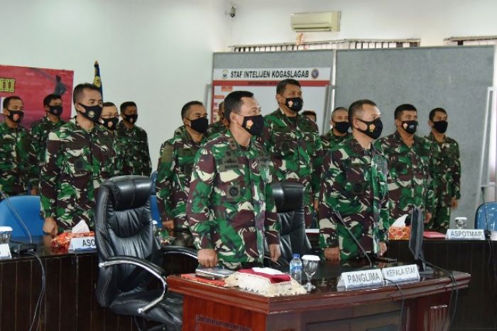 Pangkoarmada II Ikuti Penutupan Latihan Armada Jaya XXXVIII Tahun 2020 Secara Virtual