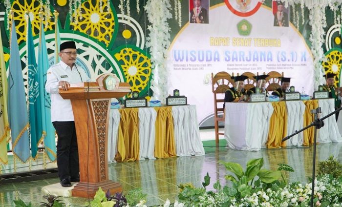 Hadiri Wisuda S1 STAI Nurul Huda, Bupati Karna Ajak Wisudawan Ikut Wujudkan Situbondo Berjaya