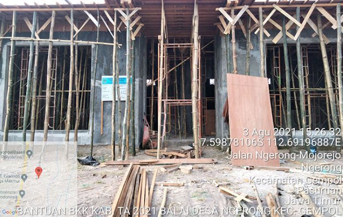 Rencana Rehab Kantor Desa Tahap II di Pasuruan Tidak Jelas