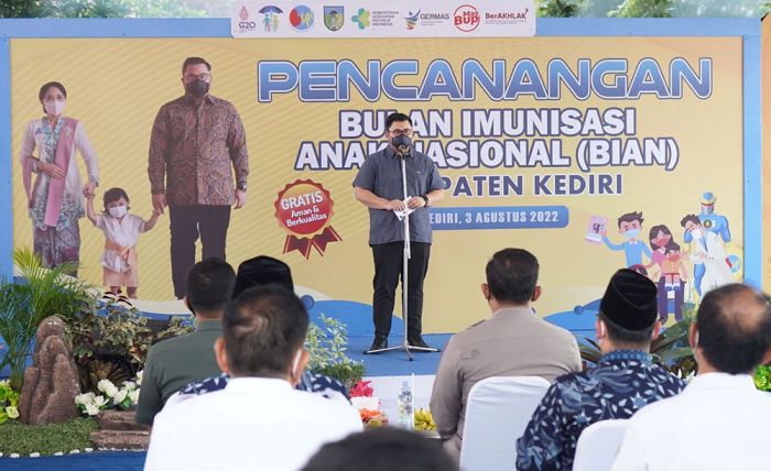 Target Imunisasi 83.519 Anak, Bupati Kediri: Jangan Sampai Kendor