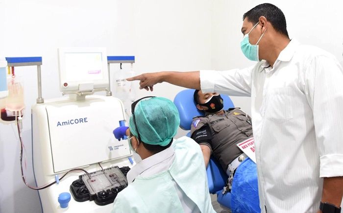 Sambut HUT ke-76, PMI Kota Kediri Gelar Donor Darah Massal, 300 Pendonor Pertama Dapat Sembako