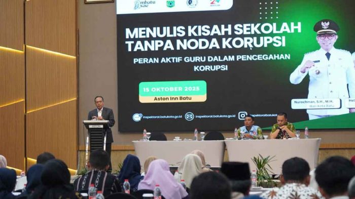 190 Guru di Kota Batu Ikuti Sosialisasi Pencegahan Korupsi 190 Guru di Kota Batu Ikuti Sosialisasi Pencegahan Korupsi