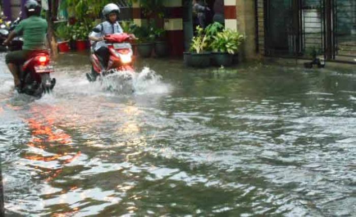 Hujan Lebat, Sejumlah Kawasan di Lamongan Terendam Hujan Lebat, Sejumlah Kawasan di Lamongan Terendam