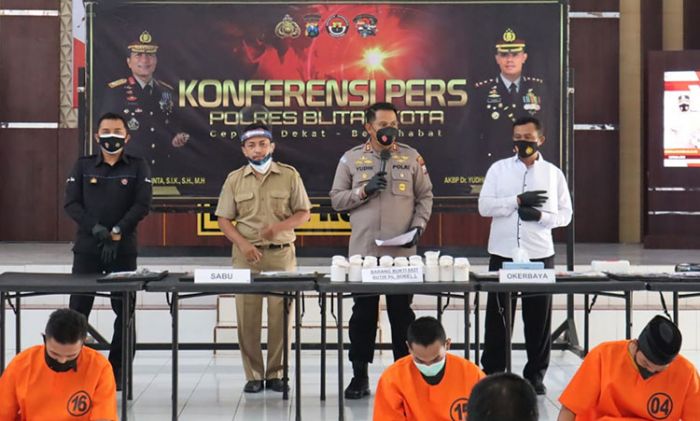 11 Tersangka Pengedar Narkoba Diamankan Polres Blitar Kota 11 Tersangka Pengedar Narkoba Diamankan Polres Blitar Kota