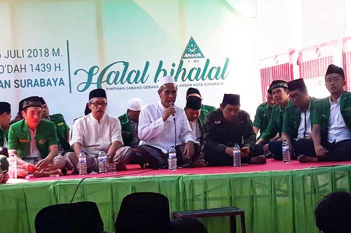 KH. Mas Sulaiman Nur Minta Ansor Jaga Tradisi NU KH. Mas Sulaiman Nur Minta Ansor Jaga Tradisi NU