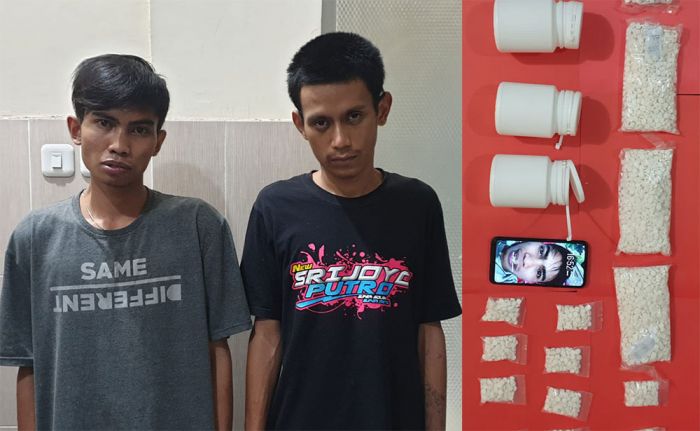 Edarkan Ribuan Pil Dobel L, Dua Pemuda di Kediri Diringkus Polisi Edarkan Ribuan Pil Dobel L, Dua Pemuda di Kediri Diringkus Polisi