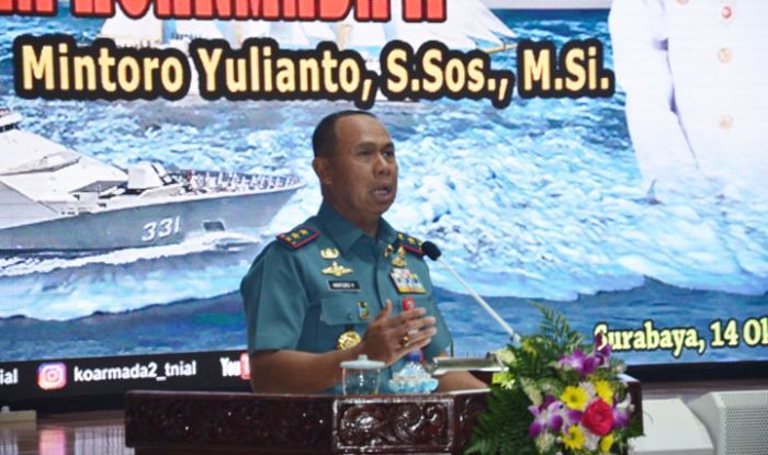 Inilah Pesan Laksda TNI Mintoro Yulianto Kepada Keluarga Besar Koarmada II Saat Exit Briefing