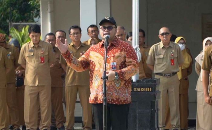 Pimpin Apel Diawal 2024, Berikut 3 Pesan Bupati Kediri untuk ASN