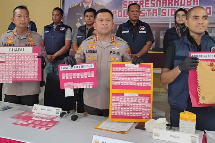 Ungkap Kasus Peredaran Narkoba, Polresta Sidoarjo Amankan 25 Tersangka