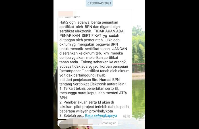 Soal Isu Penarikan Sertifikat Untuk Diubah Jadi Elektronik, Begini Tanggapan Kepala BPN Tuban Soal Isu Penarikan Sertifikat Untuk Diubah Jadi Elektronik, Begini Tanggapan Kepala BPN Tuban