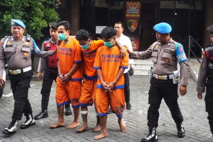 Polresta Sidoarjo Amankan Dua Pelaku Jambret Sadis dan Dua Penadah Lintas Kota