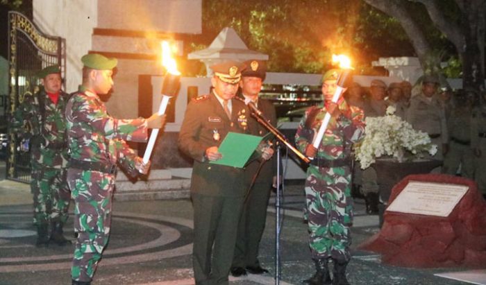 Dandim 0801/Pacitan Pimpin Renungan Suci Peringatan Hari Pahlawan