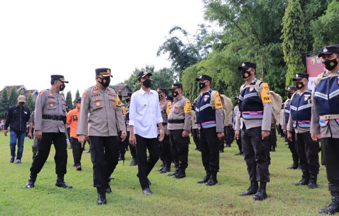 Persiapan Amankan Pilkades Serentak, Polres Madiun Gelar Apel Pasukan