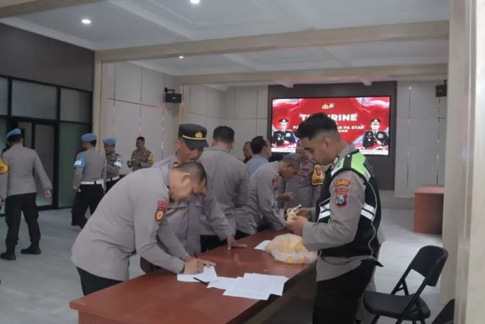 PJU, Perwira hingga Kapolsek Jajaran Polres Lamongan Jalani Tes Urine Mendadak, Begini Hasilnya