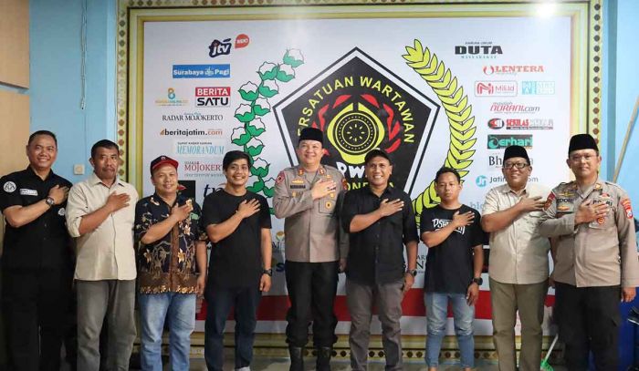Jalin Sinergi, Kapolres Mojokerto Kota Kunjungi Kantor PWI Jalin Sinergi, Kapolres Mojokerto Kota Kunjungi Kantor PWI