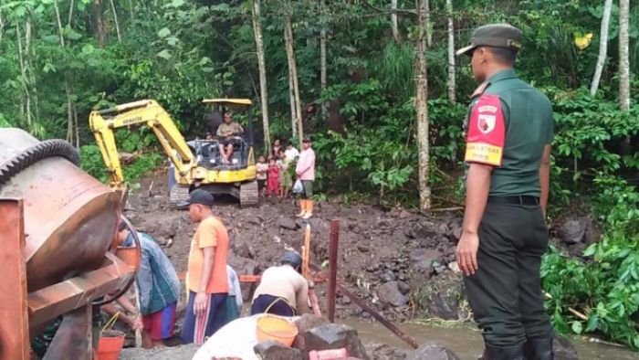 TMMD Memangkas Jarak Tempuh Sentra Produksi Masyarakat Jatim