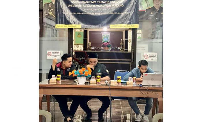 PMM, Mahasiswa Unmuh Gelar Sosialisasi Operasional BUMDes di Desa Panggung Rejo Malang PMM, Mahasiswa Unmuh Gelar Sosialisasi Operasional BUMDes di Desa Panggung Rejo Malang