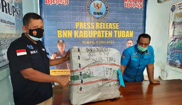 BNN Tuban Gagalkan Penyelundupan 1,5 Ganja dari Bengkalis, Berikut Triknya