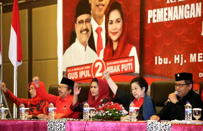 Megawati Satukan Pemenangan Gus Ipul-Puti dan Jokowi