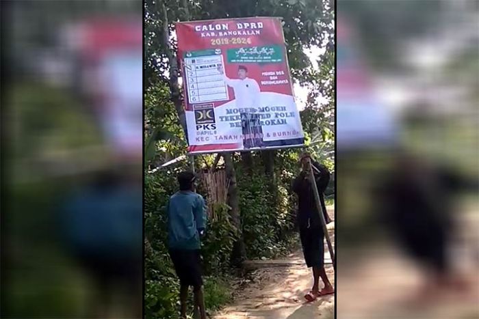 Bannernya Diturunkan, Caleg PKS di Bangkalan Laporkan Saudaranya Sendiri ke Bawaslu