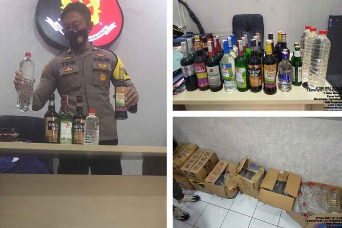 Jual Miras di Bulan Ramadhan, Polsek Tambaksari Amankan 167 Botol Miras di Gubeng Surabaya Jual Miras di Bulan Ramadhan, Polsek Tambaksari Amankan 167 Botol Miras di Gubeng Surabaya