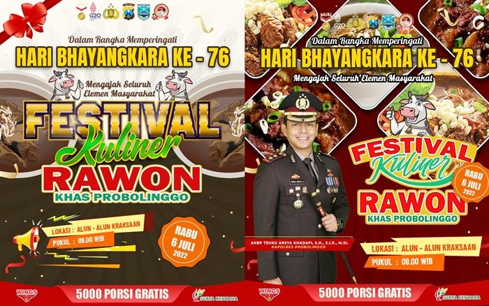 Polres Probolinggo Gelar Makan Rawon Gratis, Buntut Keluhan Pedagang Daging Soal Sapi PMK