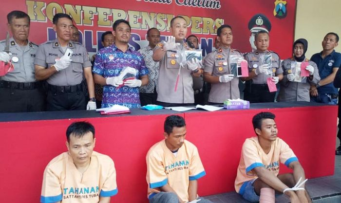 Awal Tahun, Tiga Maling Dilumpuhkan Polres Tuban