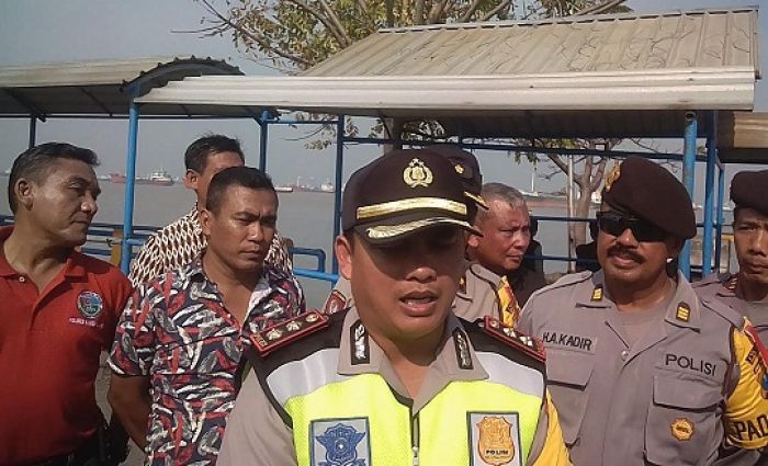 Lebaran Ketupat, Polres Bangkalan Pantau Arus Mudik Pelabuhan Kamal