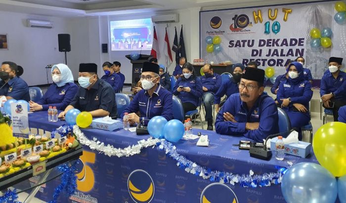 Tasyakuran Satu Dekade, DPW NasDem Jatim Rayakan Secara Sederhana Tasyakuran Satu Dekade, DPW NasDem Jatim Rayakan Secara Sederhana