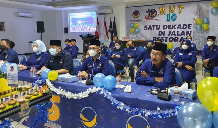 Tasyakuran Satu Dekade, DPW NasDem Jatim Rayakan Secara Sederhana