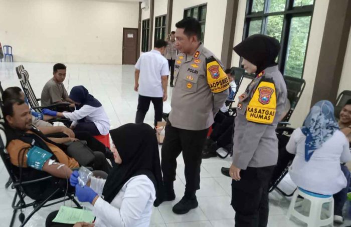 Peringati HUT ke-73 Humas Polri, Polres Bangkalan Gelar Donor Darah Peringati HUT ke-73 Humas Polri, Polres Bangkalan Gelar Donor Darah