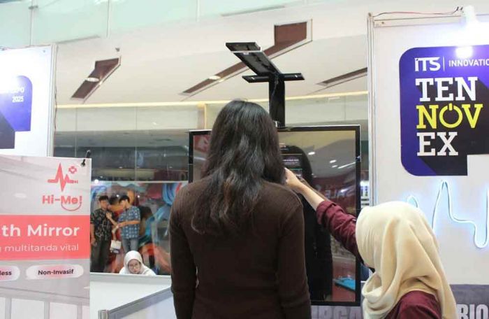 Mahasiswa ITS Ciptakan Cermin Cerdas, Mampu Deteksi Suhu Tubuh hingga Denyut Nadi