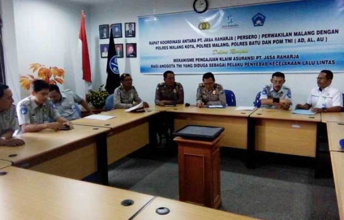 Bahas Percepatan Klaim Asuransi Bagi Anggota TNI Terlibat Kecelakaan, Polres Batu Adakan Rakor