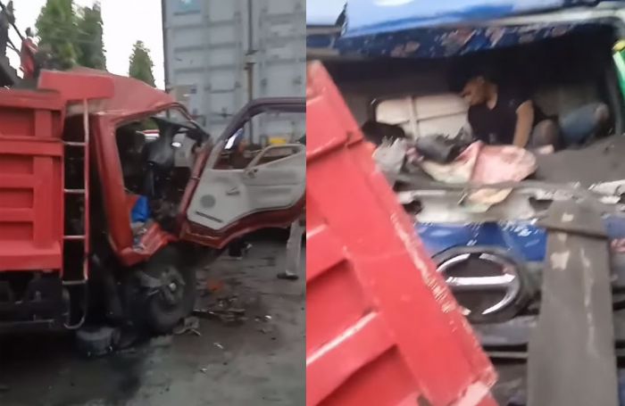 Truk Bermuatan Sabun Sebabkan Kecelakaan Beruntun di Semarang